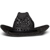 Lucky Brand Women’s Straw Cowboy Hat | Rope Design | Western | Style | Fashion | Sun Protection | Breathable(Woven Straw – Black)