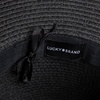 Lucky Brand Women’s Straw Cowboy Hat | Rope Design | Western | Style | Fashion | Sun Protection | Breathable(Woven Western – Black)