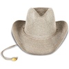 Lucky Brand Women’s Straw Cowboy Hat | Rope Design | Western | Style | Fashion | Sun Protection | Breathable(Metallic Straw – Champagne)