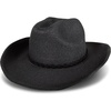 Lucky Brand Women’s Straw Cowboy Hat | Rope Design | Western | Style | Fashion | Sun Protection | Breathable(Woven Western – Black)