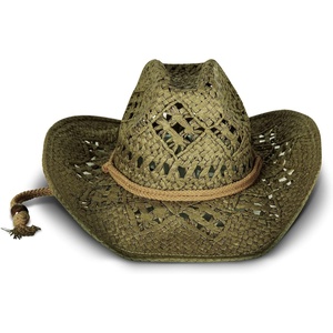 Lucky Brand Women’s Straw Cowboy Hat | Rope Design | Western | Style | Fashion | Sun Protection | Breathable(Woven Straw – Olive)
