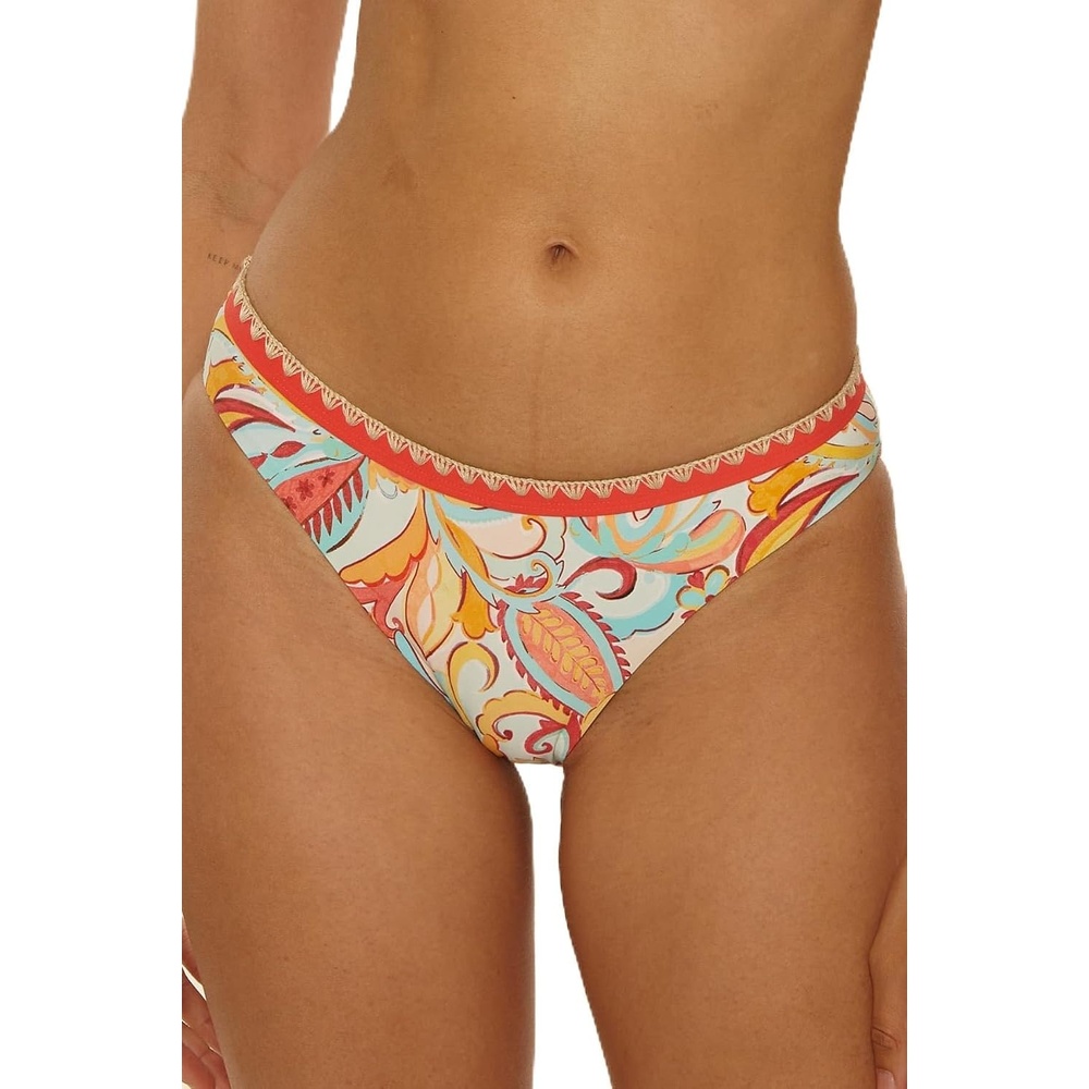 image:imageLucky Brand Womens Phuket Hipster Bikini Bottom Cheeky Coverage Swimwear Separates for WomenMulticolor