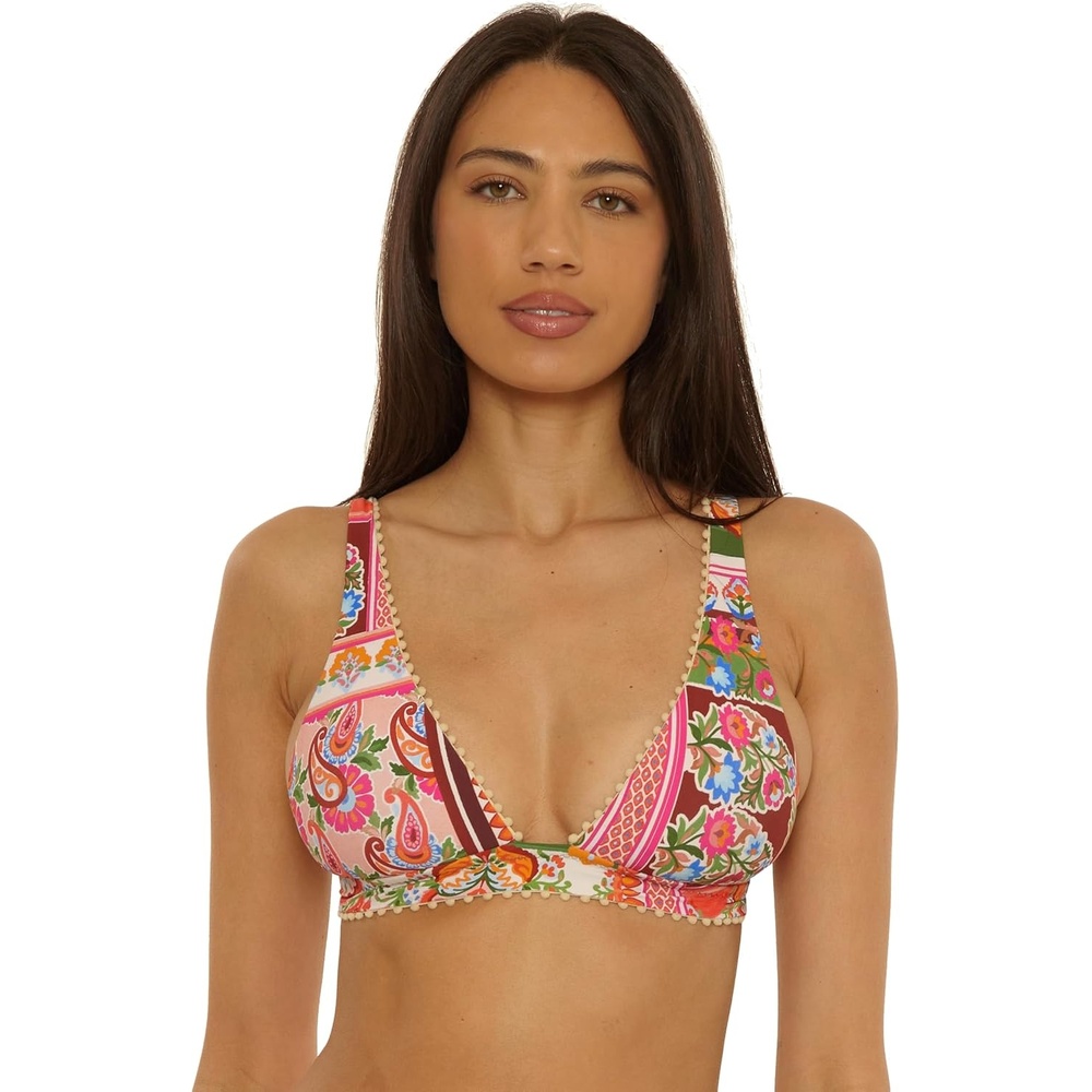 image:imageLucky Brand Womens Verona Halter Bikini Top Adjustable Swimwear Separates for WomenMulticolor