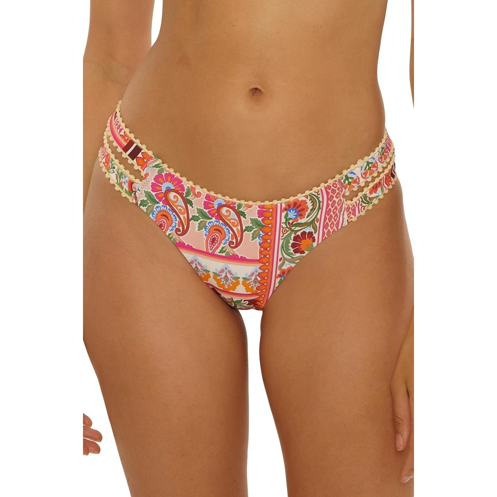 image:imageLucky Brand Womens Verona Hipster Bikini Bottom Cheeky Coverage Swimwear Separates for WomenMulticolor