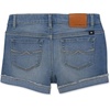 Lucky Brand Girls’ Cuffed Jean Shorts, Stretch Denim with 5 Pockets, Mid to High Rise Waist(Ada)
