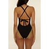 Lucky Brand Women’s Avila One Piece Swimsuit, Adjustable, Bathing Suits for Women(Black)