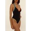 Lucky Brand Women’s Avila One Piece Swimsuit, Adjustable, Bathing Suits for Women(Black)