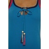 Lucky Brand Women’s Avila Rib Midi Dress, Casual, Beach Cover Ups for Women(Peacock)