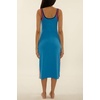 Lucky Brand Women’s Avila Rib Midi Dress, Casual, Beach Cover Ups for Women(Peacock)