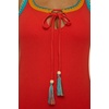 Lucky Brand Women’s Avila Rib Midi Dress, Casual, Beach Cover Ups for Women(Scarlet)