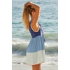 Lucky Brand Women’s Lagos Tiered Dress, Casual, Beach Cover Ups for Women(Navy)