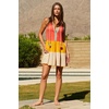 Lucky Brand Women’s Lagos Tiered Dress, Casual, Beach Cover Ups for Women(Scarlett)