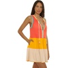 Lucky Brand Women’s Lagos Tiered Dress, Casual, Beach Cover Ups for Women(Scarlett)