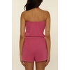 Lucky Brand Women’s Laguna Short Romper, Casual, Pull On, Beach Cover Ups for Women(Berry)