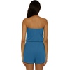 Lucky Brand Women’s Laguna Short Romper, Casual, Pull On, Beach Cover Ups for Women(Peacock)