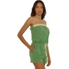 Lucky Brand Women’s Laguna Short Romper, Casual, Pull On, Beach Cover Ups for Women(Sea Grass)