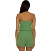 Lucky Brand Women’s Laguna Short Romper, Casual, Pull On, Beach Cover Ups for Women(Sea Grass)