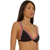 Lucky Brand Women’s Malaga Halter Bikini Top, Adjustable, Tie Back, Swimwear Separates for Women(Black)