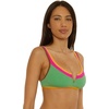 Lucky Brand Women’s Maldives Scoop Bikini Top, Adjustable, Tie Back, Swimwear Separates for Women(Sea Grass)