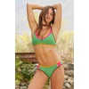 Lucky Brand Women’s Maldives Scoop Bikini Top, Adjustable, Tie Back, Swimwear Separates for Women(Sea Grass)