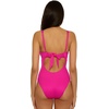 Lucky Brand Women’s Sardina Tank Maillot One Piece Swimsuit, Adjustable, Bathing Suits for Women(Berry)