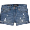 Lucky Brand Girls’ Cuffed Jean Shorts, Stretch Denim with 5 Pockets, Mid to High Rise Waist(Ada)