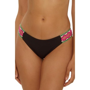 Lucky Brand Women’s Malaga Tab Side Bikini Bottom, Cheeky Coverage, Swimwear Separates for Women(Black)
