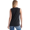 Lucky Brand Sandwash V-Neck Tank(Jet Black)