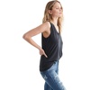 Lucky Brand Sandwash V-Neck Tank(Jet Black)