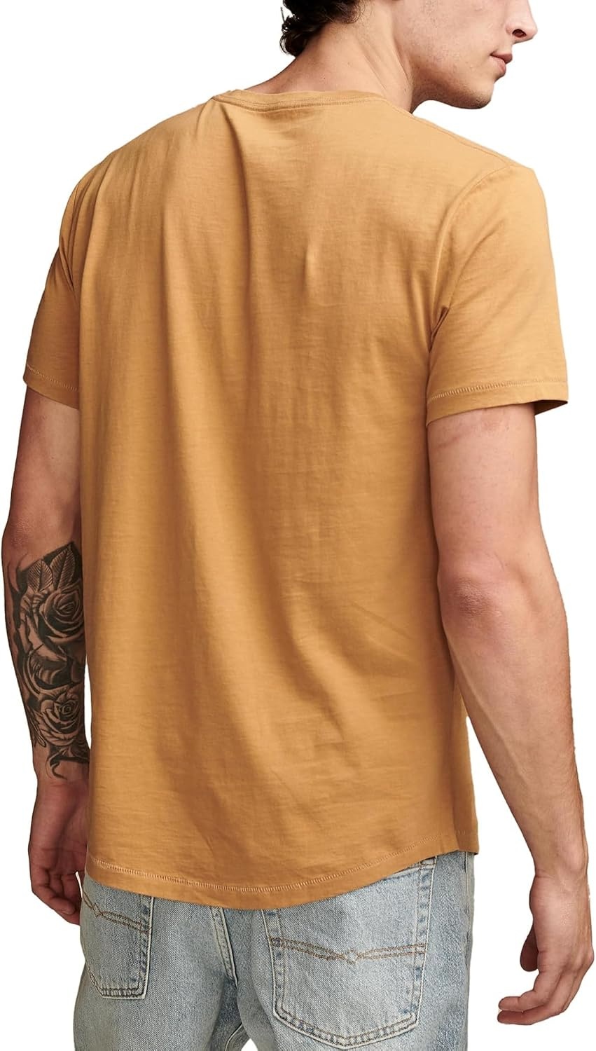 image:imageLucky Brand Mens Supima Short Sleeve CrewDijon