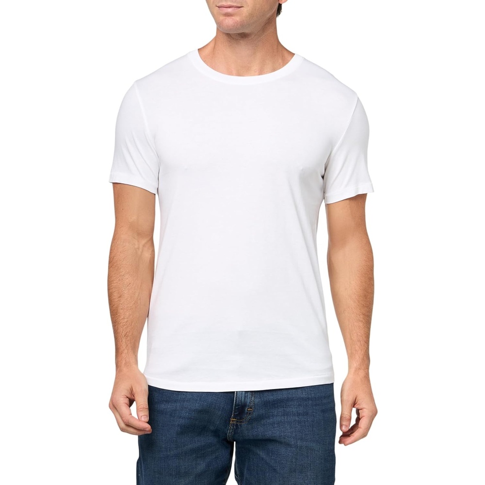image:imageLucky Brand Mens Supima Short Sleeve CrewBright White
