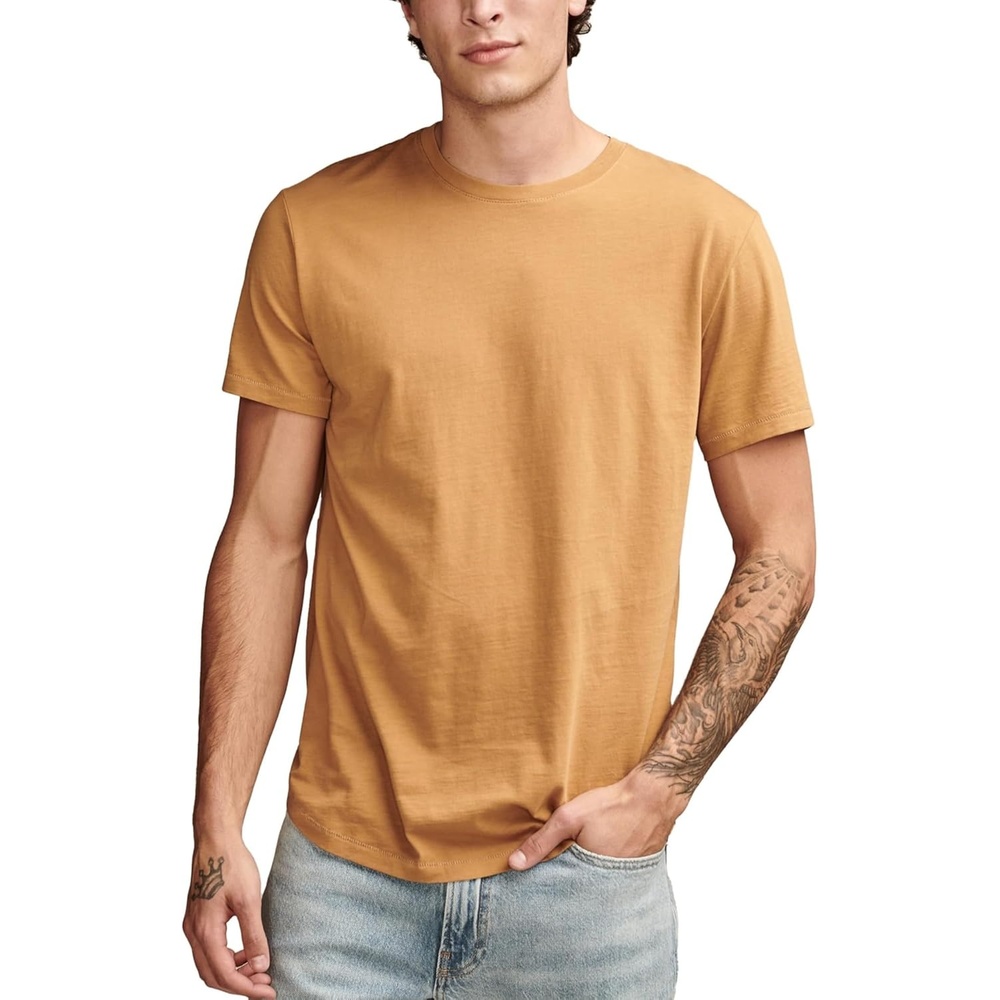 image:imageLucky Brand Mens Supima Short Sleeve CrewDijon