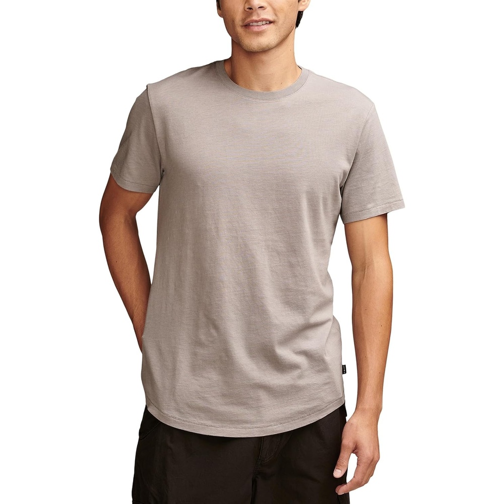 image:imageLucky Brand Mens Supima Short Sleeve CrewFrost Grey