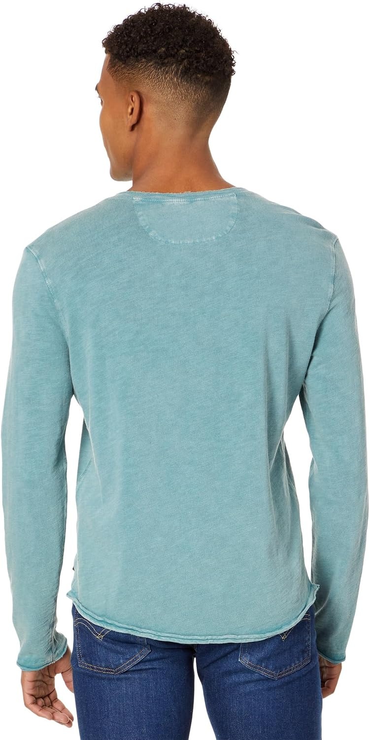 image:imageLucky Brand Weekend Slub Jersey Long Sleeve HenleyMineral Blue