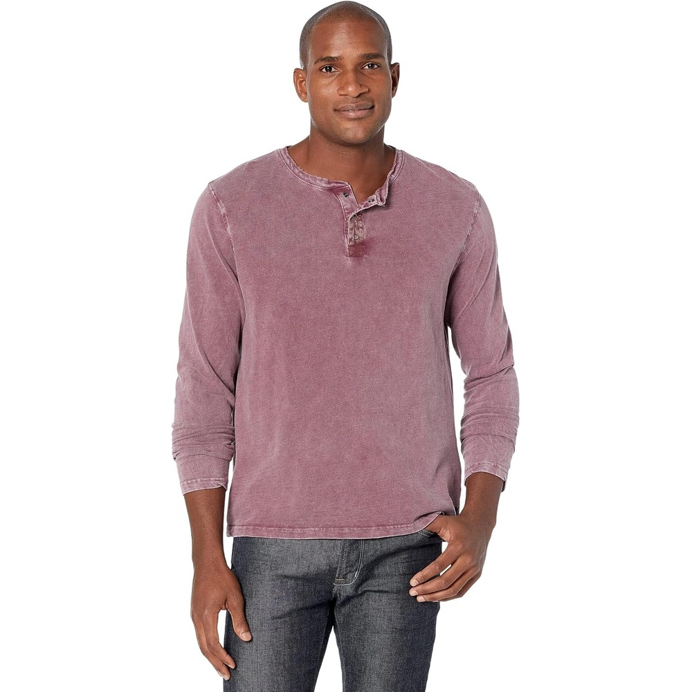 image:imageLucky Brand Weekend Slub Jersey Long Sleeve HenleyPort Royale