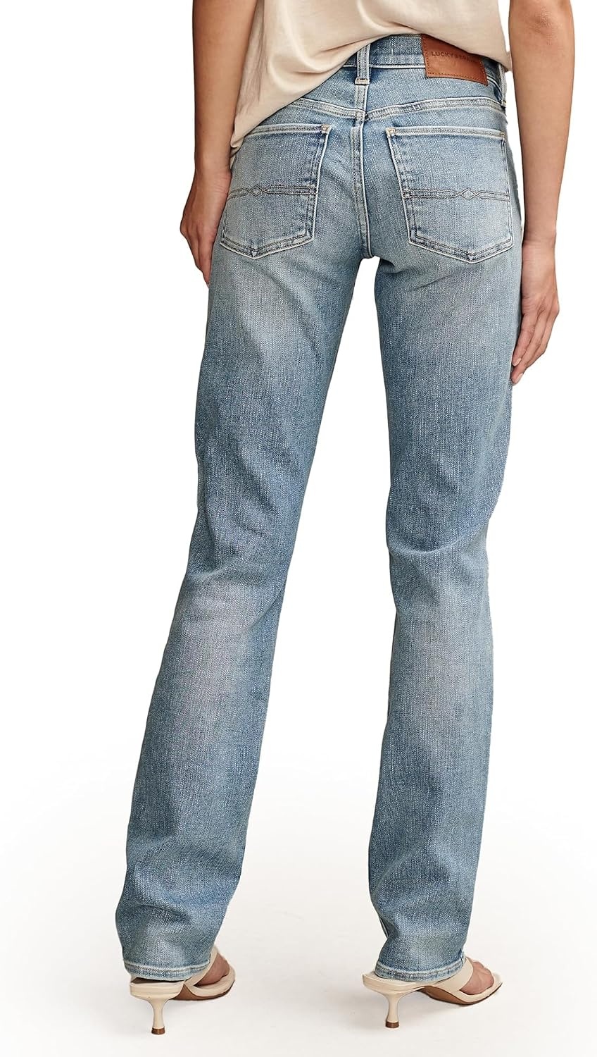 image:imageLucky Brand Womens Mid Rise Sweet StraightJeansWanderer