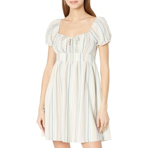 Lucky Brand Women’s Babydoll Mini Dress(Multi Stripe)