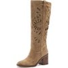 Lucky Brand Adana Knee High Wide Calf Boots(Distressed Natural)