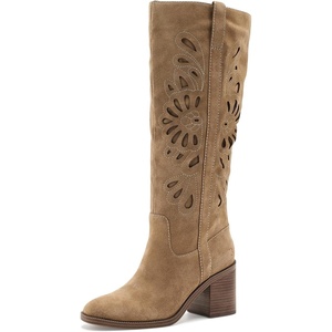 Lucky Brand Adana Knee High Wide Calf Boots(Distressed Natural)