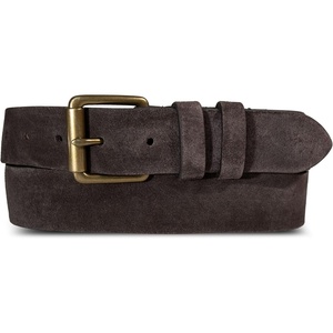 Lucky Brand Men’s Jeans Leather Belt| Classic| Casual| Dress| Everyday| American Heritage| Genuine Leather| Metal Buckle(Suede – Brown)