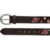 Lucky Brand Women’s Embroidered Leather Belt | Stylish | Classic | Western-Inspired | American Heritage | Jean | Pant(Jewl Tone – Dark Brown)
