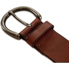 Lucky Brand Women’s Embroidered Leather Belt | Stylish | Classic | Western-Inspired | American Heritage | Jean | Pant(Vintage – Tan)