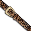 Lucky Brand Women’s Fashion Leather Belt | Stylish | Trend | Classic | Modern | Jean | Pant | Skirt | Dress(Haircalf – Leopard W/ Studs)